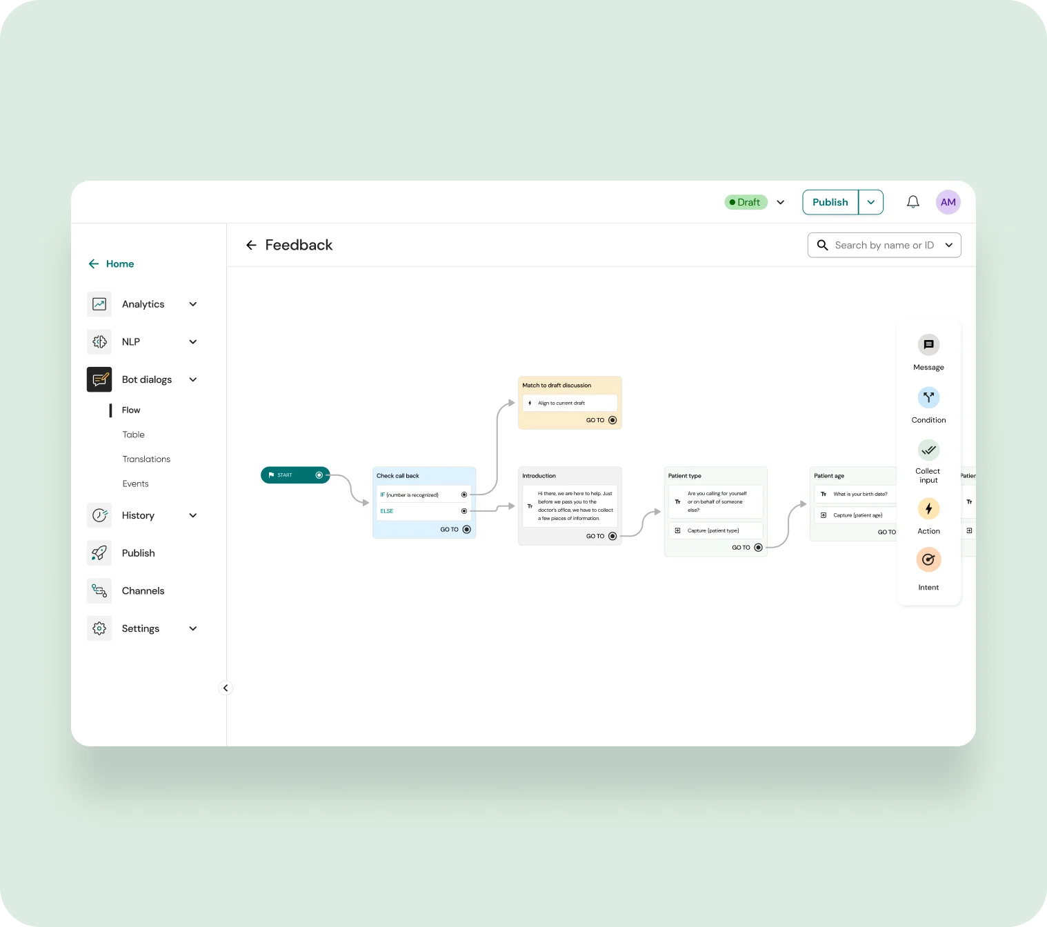 MINDD AI voice bot builder