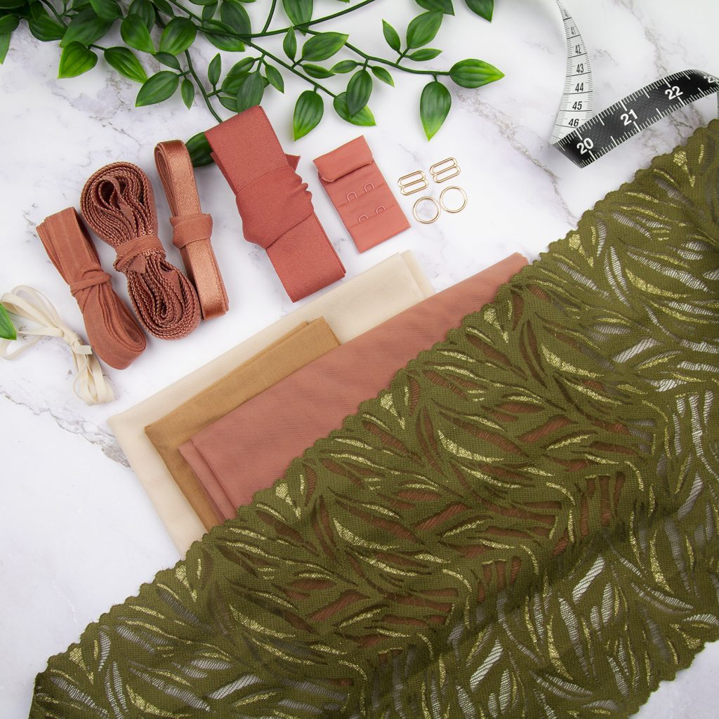Olive branch and terra cotta lingerie kit