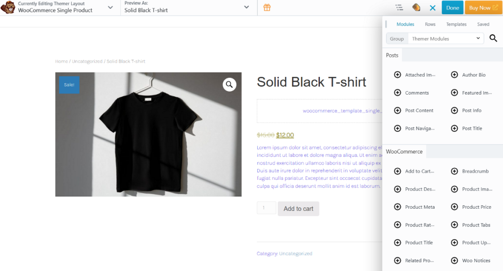 beaver builder woocommerce single product modules