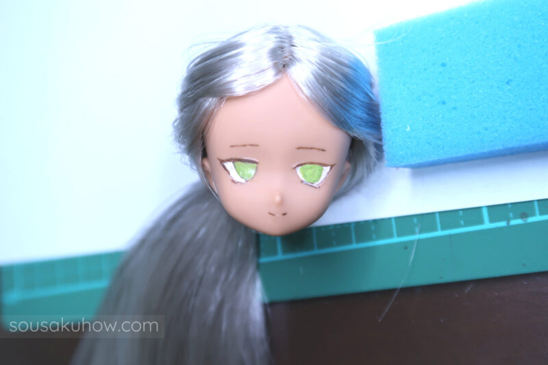 ドールカスタムアイペイントのやり方 瞳の下地塗り