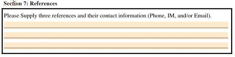 Girlfriend application form section 7