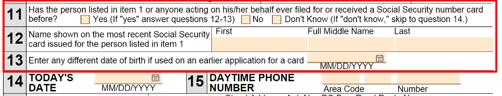 social security ss5 form