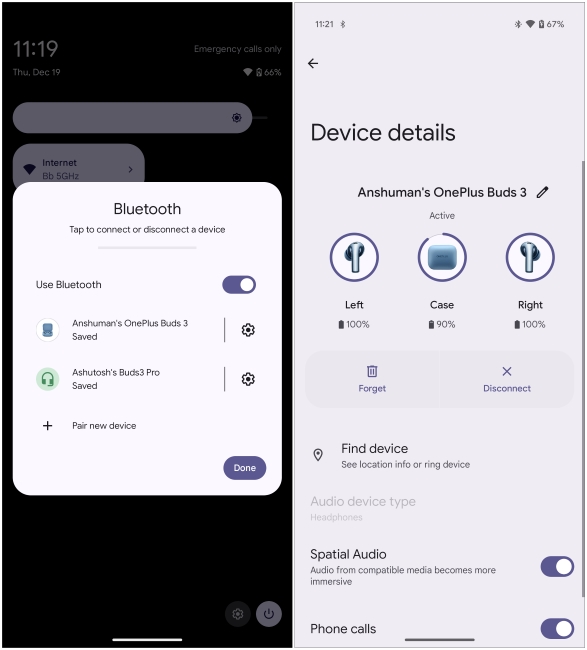 Android 16 Bluetooth Menu