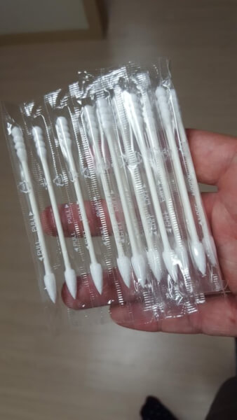 individually wrapped cotton tips