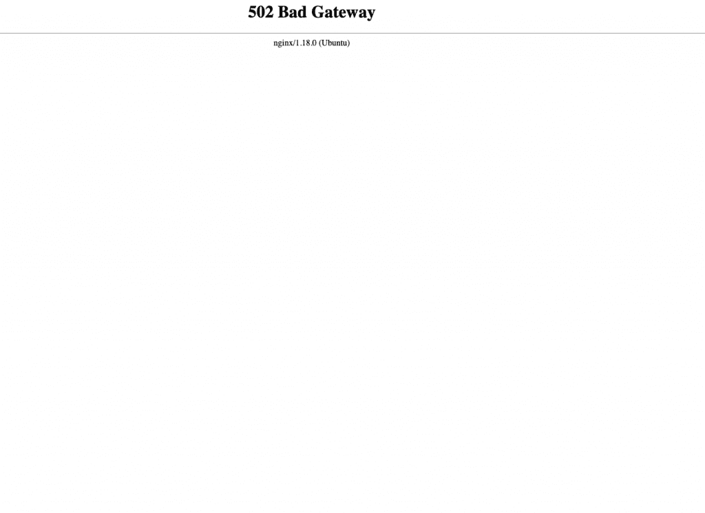 Laravel Homestead 502 Bad Gateway