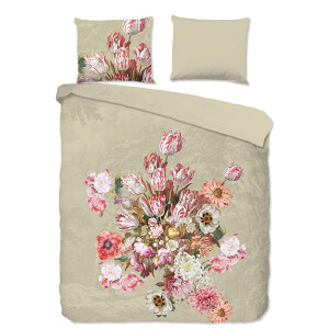 Dekbedovertrek Miran - Tweepersoons (200x200 cm) - Meerkleurig Katoen - Dessin: Bloemen - Good Morning - Dekbed-Discounter.nl