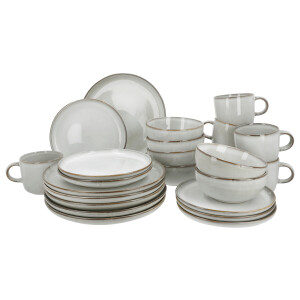 SILVERCREST Serviesset 24-delig (Grijs)