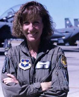 Flynn, Jeannie, Captain, 336th Fighter Squadron, United States Air Force, 1997. (The Alcalde)