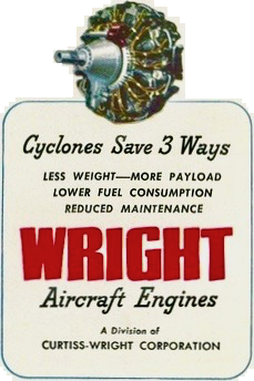 Detail from Wright Aircraft Engines advertisement 1946