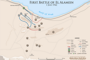 Maps of the First Battle of El Alamein