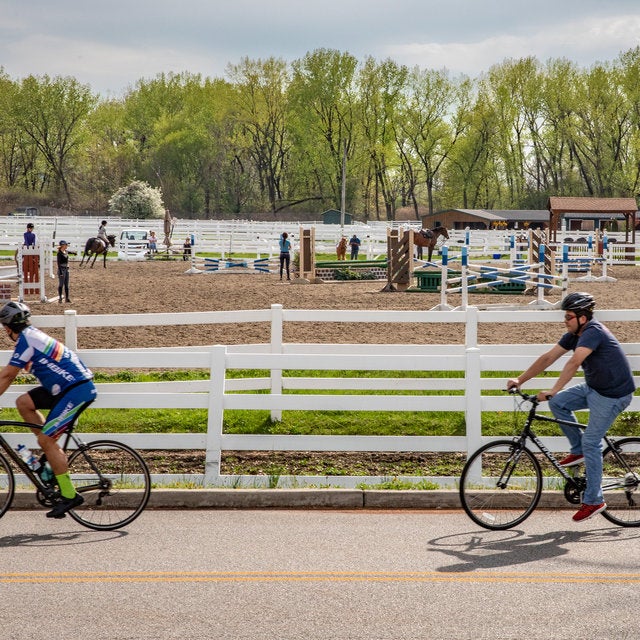 Overpeck County Park, on the western edge of town, has biking and walking trails, as well as an equestrian center.