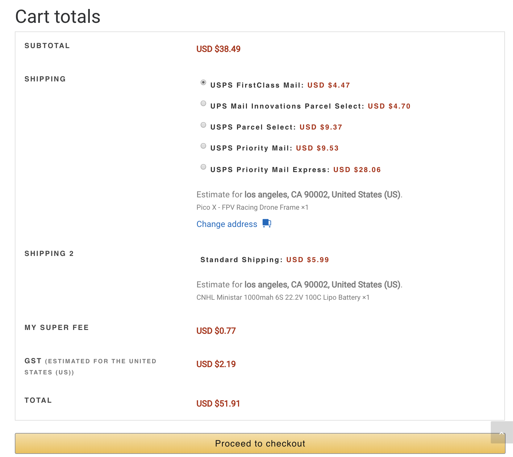 woocommerce shipping packages screenshot-2