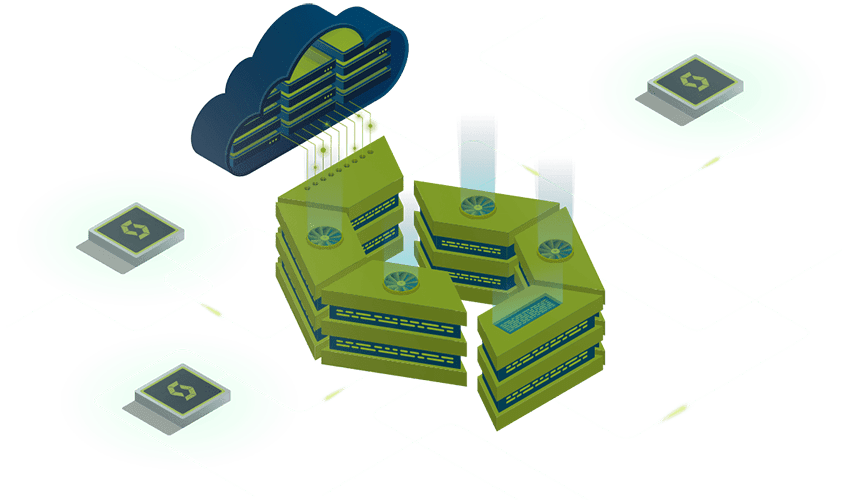high-performance data storage software graph with Storpool logo