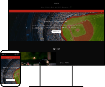 Nishiki Pro テーマ デモサイト 03 スポーツ系