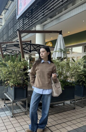 【全身ユニクロコーデ】ベーシックなのに高見え!‟海外ムード”漂うレイヤードスタイル【sweet lovers】