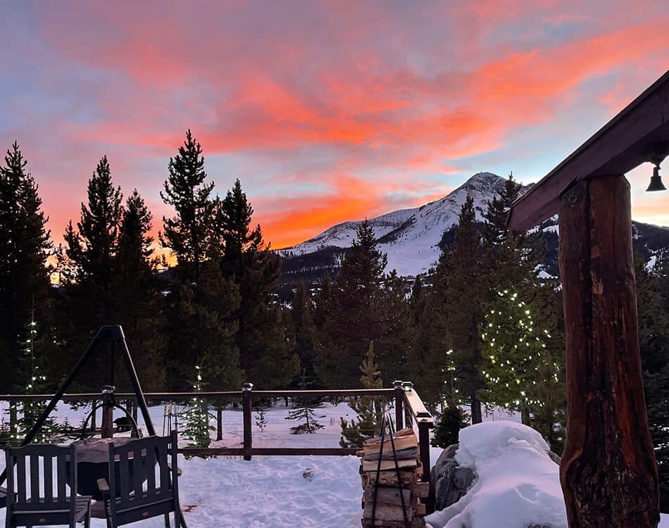 bigskysunset - Syed Balkhi Sunset from our deck - Big Sky Montana