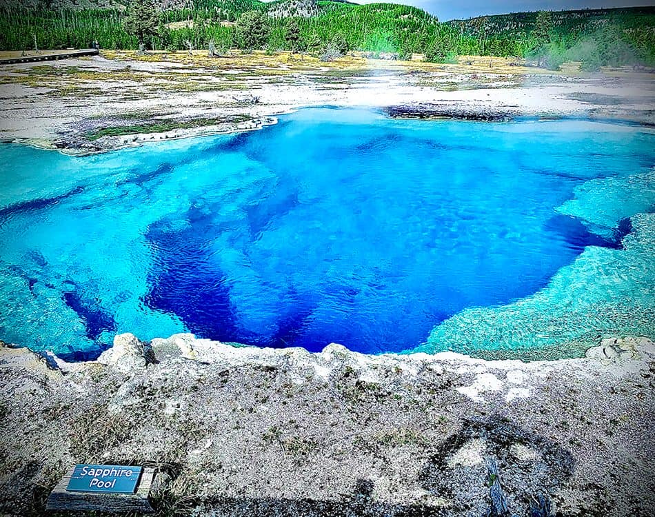 sapphirespringyellowstonefilter - Syed Balkhi Sapphire Pool - I had to add a filter so the picture could do it justice