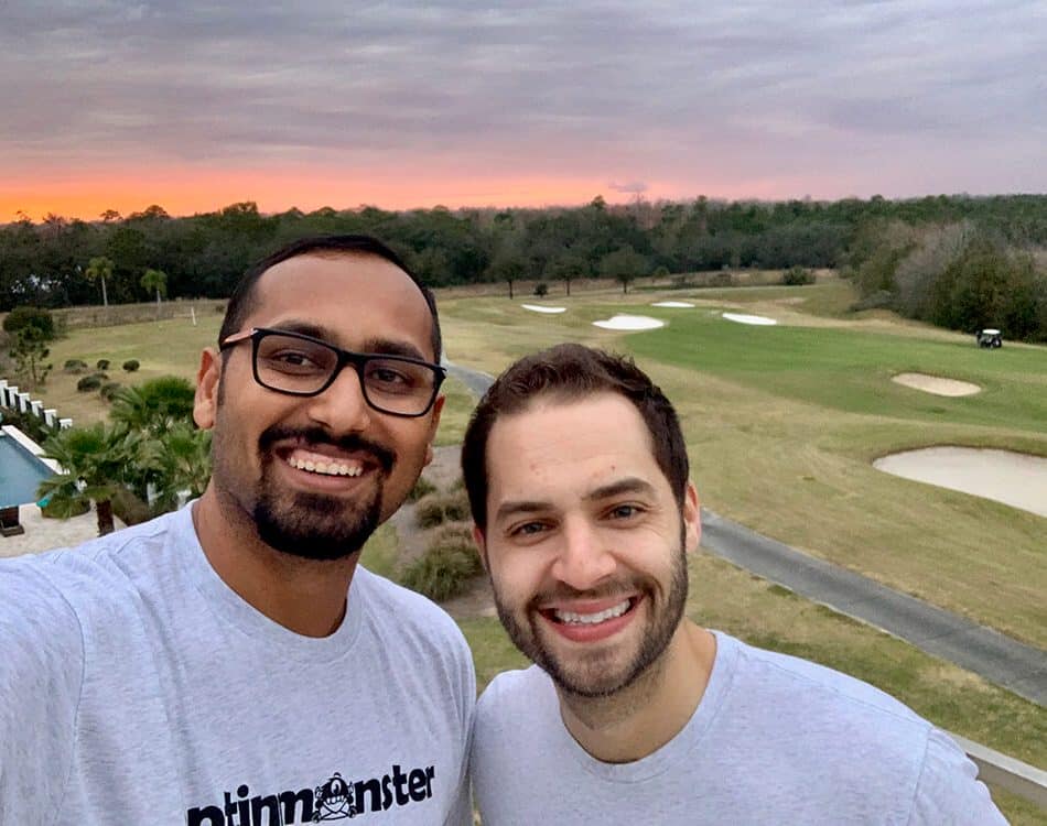 selfiewiththomasprecovid - Syed Balkhi Selfie with Thomas at OptinMonster retreat precovid