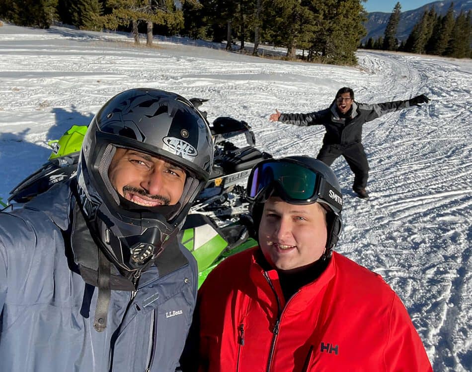 snowmobilingwithchrisandzain - Syed Balkhi Snowmobiling with Chris and Zain