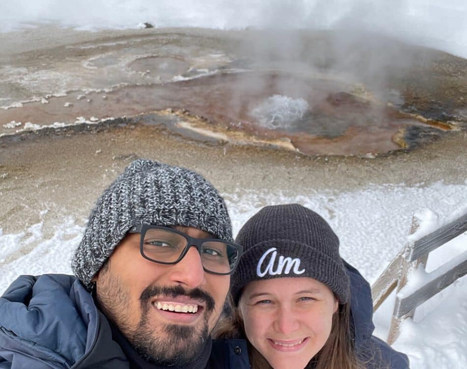yellowstonewithamandaboilingpot - Syed Balkhi Yellowstone with Amanda