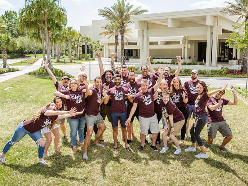 AM Retreat Photo with OptinMonster Team - Syed Balkhi AM Retreat Photo with OptinMonster Team