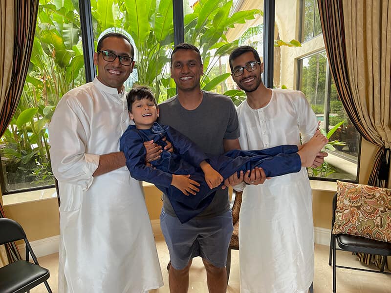 My brothers + Solomon - Syed Balkhi My brothers + Solomon