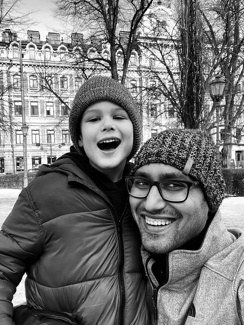 Solomon and me selfie - Syed Balkhi Solomon and me selfie