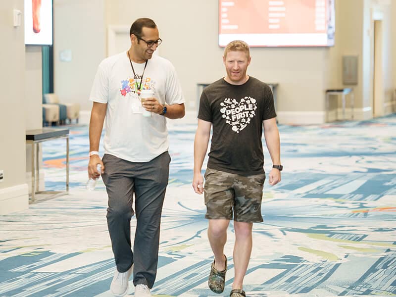 Syed and Jared walking and talking - AM Retreat - Syed Balkhi Syed and Jared walking and talking - AM Retreat