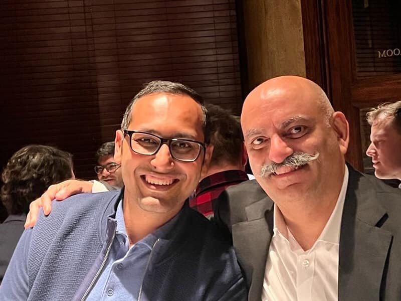 Syed and Mohnish at Dinner - Syed Balkhi Syed and Mohnish at Dinner