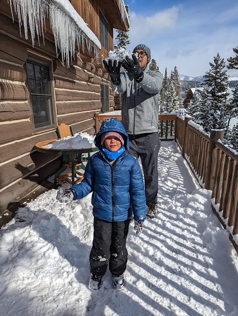 Throwing Snow on Solomon - This was fun lol - Syed Balkhi Throwing Snow on Solomon - This was fun lol