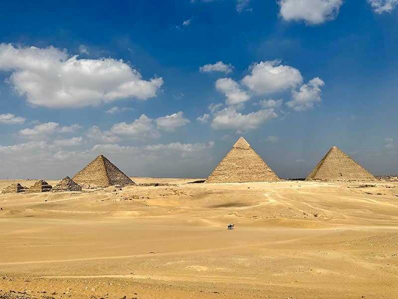Full View of the Pyramids from the 9 Pyramids Lounge - Syed Balkhi Full View of the Pyramids from the 9 Pyramids Lounge