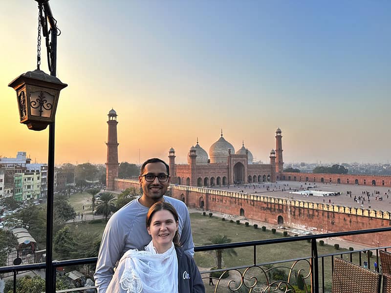 Badshahi Mosque view from Haveli Restaurant - Syed Balkhi Badshahi Mosque view from Haveli Restaurant