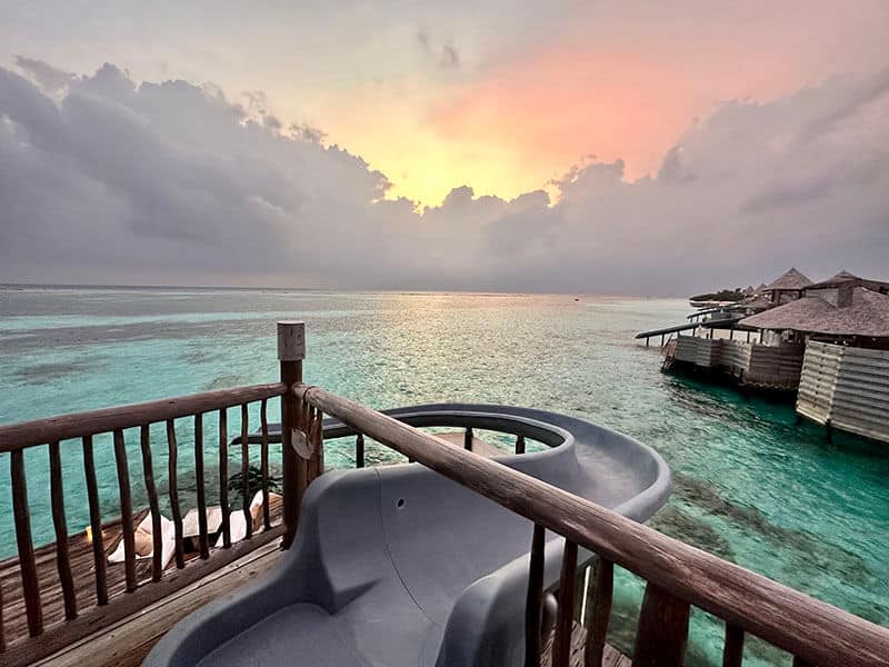 Another sunrise shot from the slide in our villa - Syed Balkhi Another sunrise shot from the slide in our villa