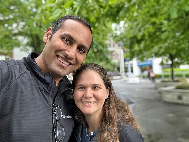 Syed and Amanda on Vancouver Walk - Syed Balkhi Syed and Amanda on Vancouver Walk