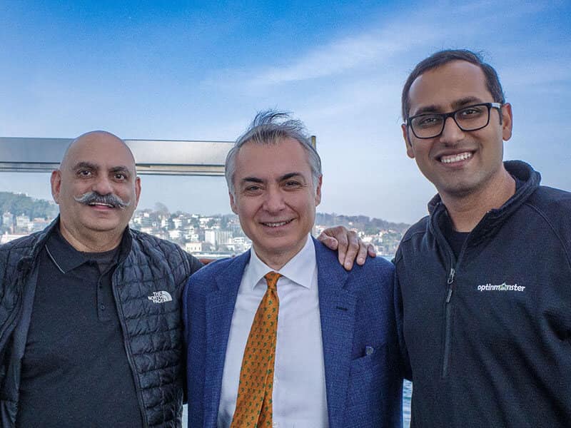 Syed, Mohnish, and Hyder visiting his office - Syed Balkhi Syed, Mohnish, and Hyder visiting his office