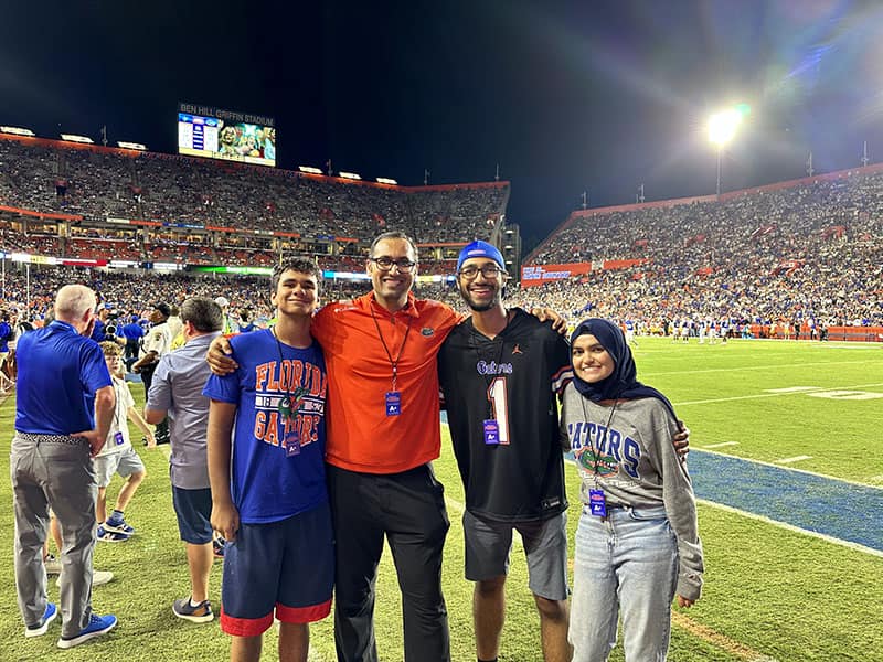Syed, Zain, and Cousins on the Gator field - Syed Balkhi Syed, Zain, and Cousins on the Gator field