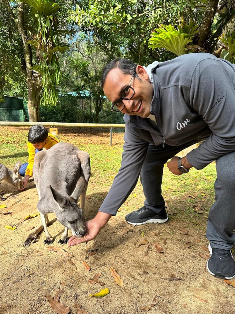 Feeding Kangaroos at Australia Zoo - Syed Balkhi Feeding Kangaroos at Australia Zoo