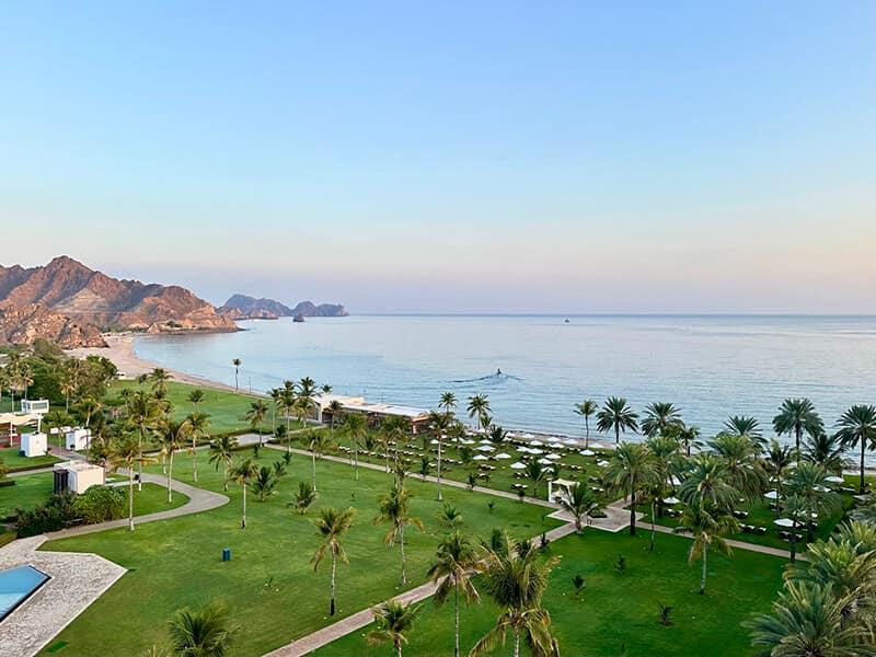 oman-view-from-hotel-room - Syed Balkhi View from our Hotel Room at Al Bustan Palace