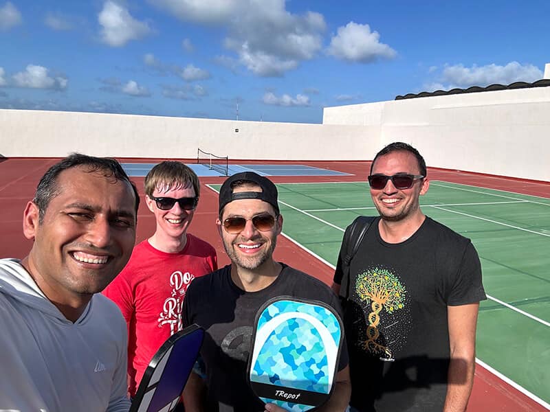 Pickleball fun at the Retreat - Syed Balkhi Pickleball fun at the Retreat