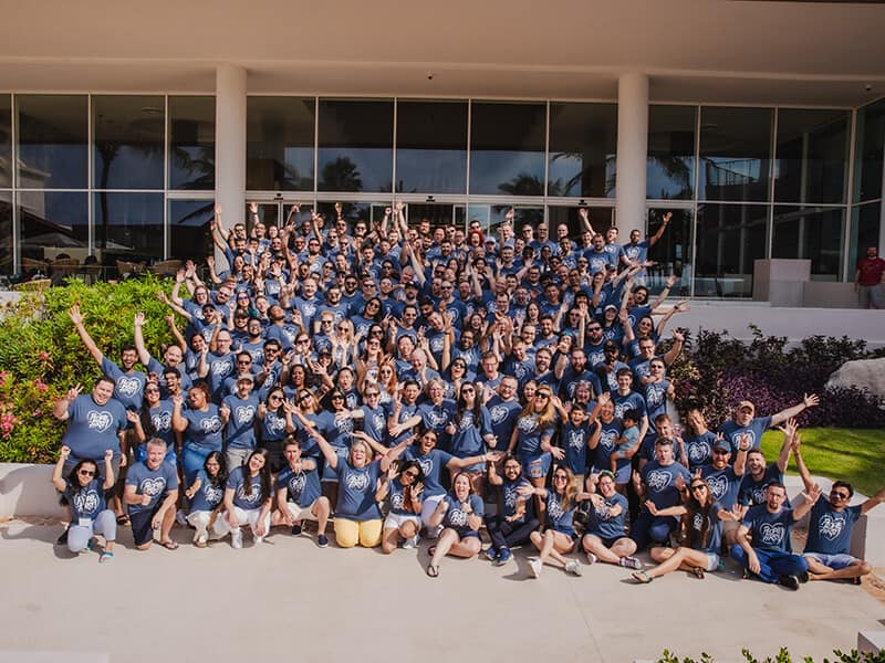 Team Photo at the retreat - Syed Balkhi Team Photo at the retreat