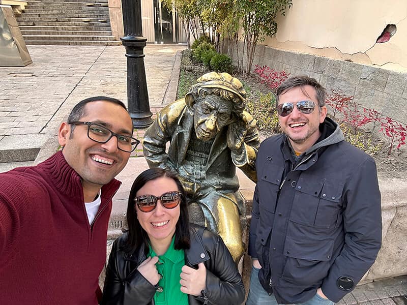 Syed with Hristo and Monika in Plovdiv - Syed Balkhi Syed with Hristo and Monika in Plovdiv