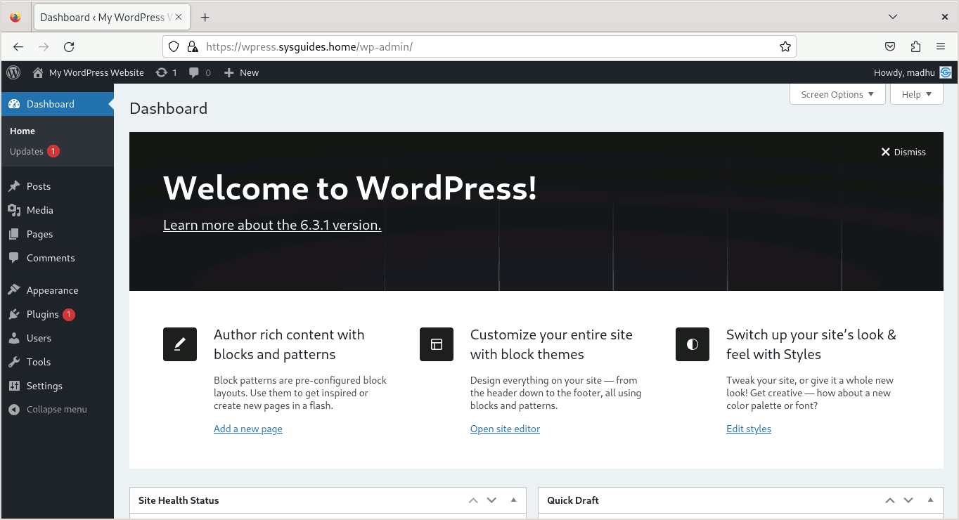 How to Install WordPress on Fedora with LAMP Stack - WordPress New