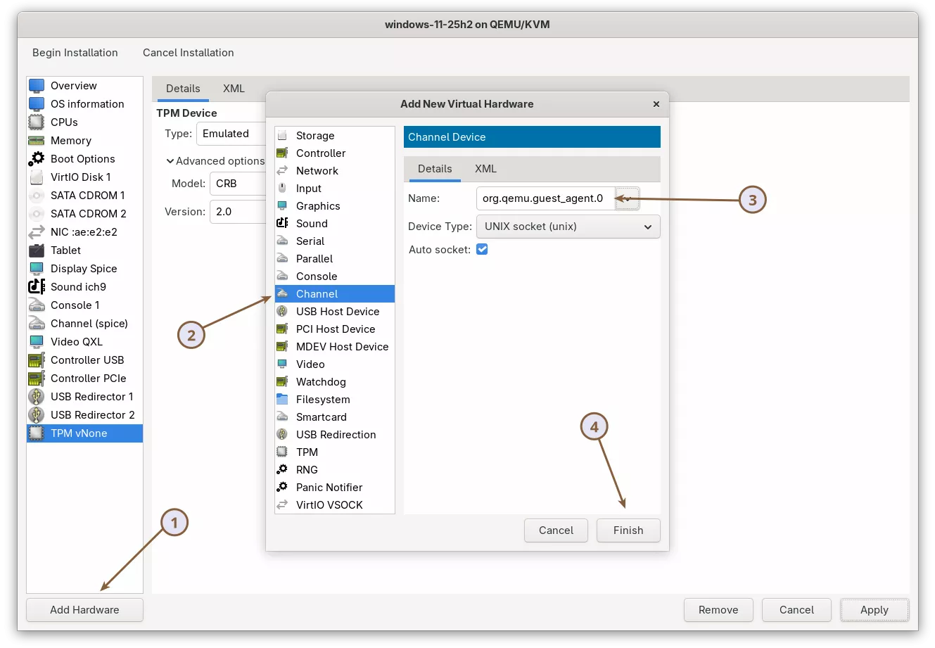 Install Windows 11 on KVM - Guest Agent