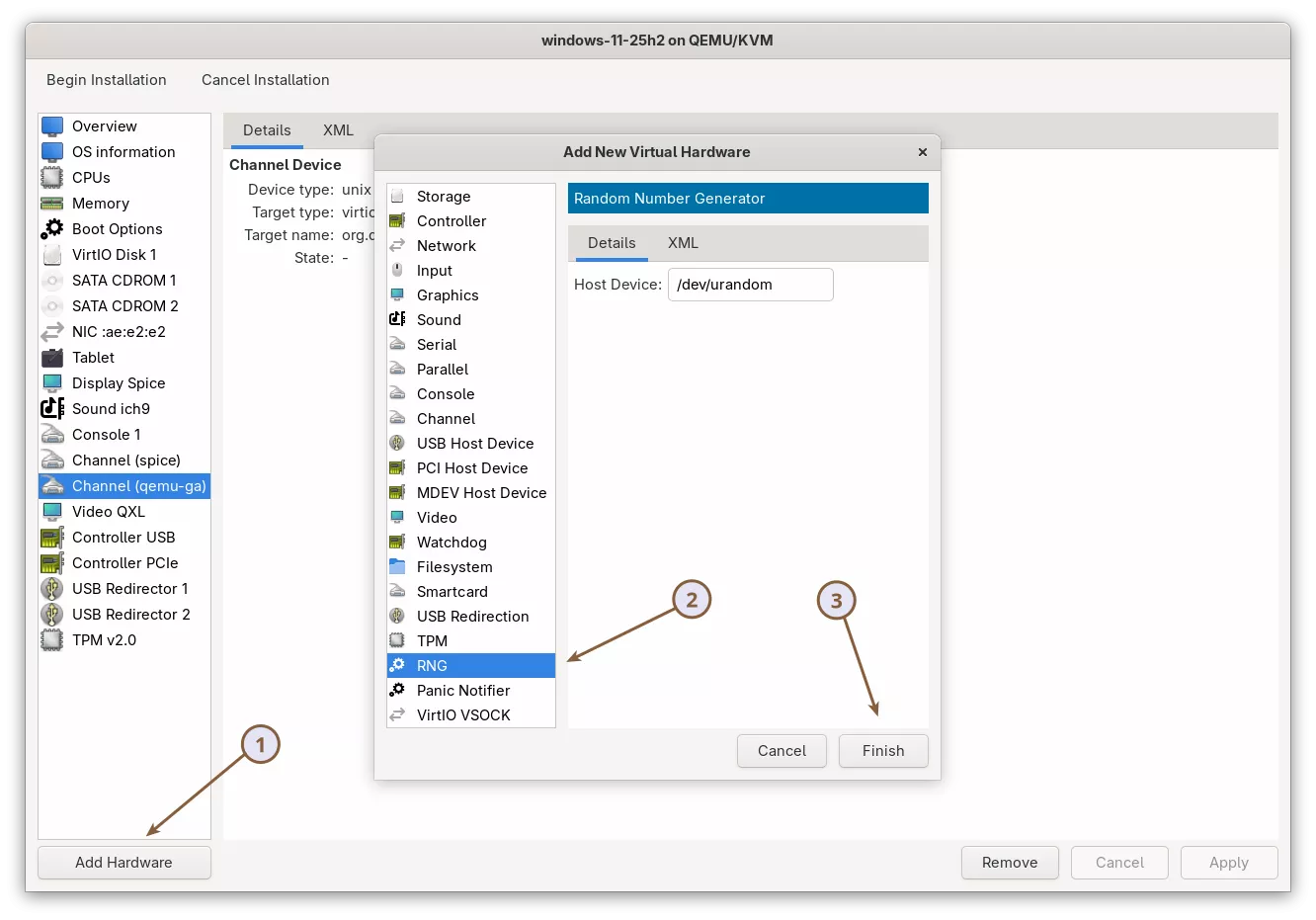 Install Windows 11 on KVM - Random