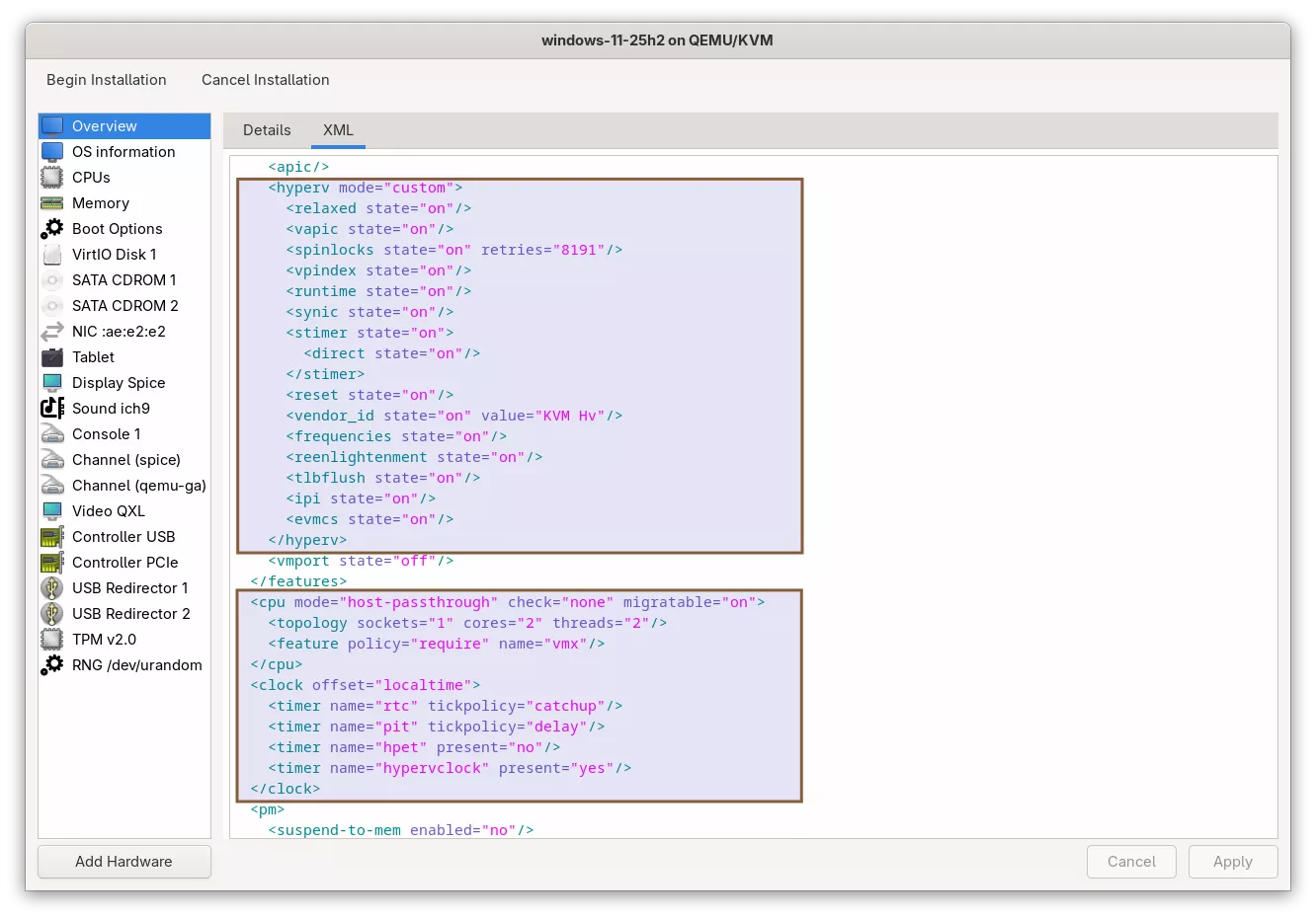 Install Windows 11 on KVM - Hyper-V Intel Chip