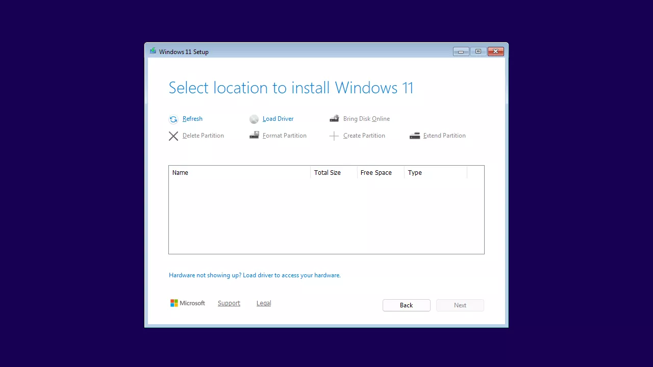 Install Windows 11 on KVM - No Disks