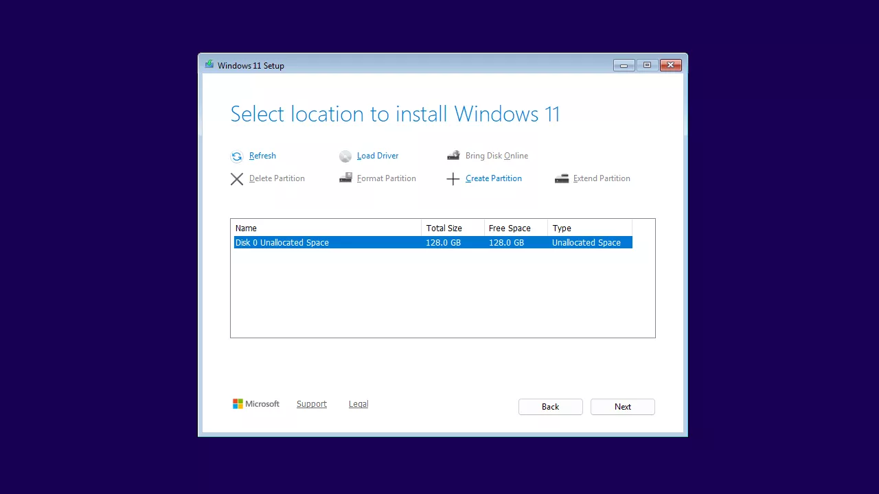 Install Windows 11 on KVM - Disk Appear