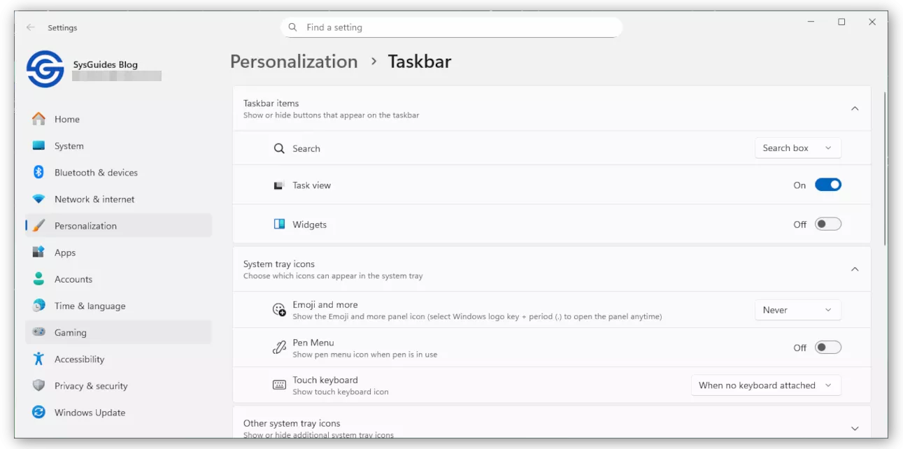 Install Windows 11 on KVM - Disable Widget