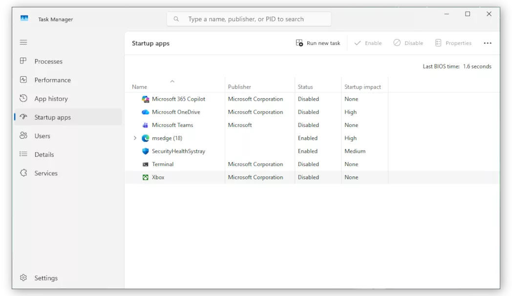 Install Windows 11 on KVM - Disable Startup Apps