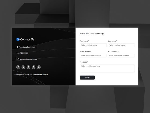 Contact1 - Free Bootstrap5 Contact Form Template